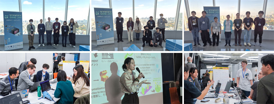 Scientific Game Jam Tokyo - Les équipes